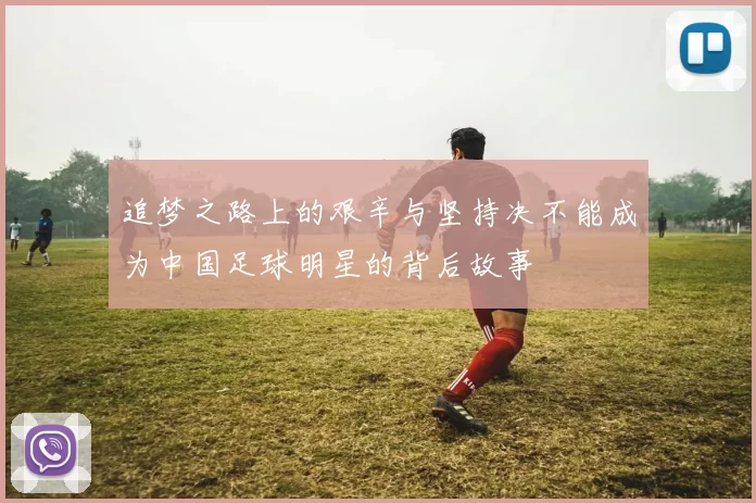 追梦之路上的艰辛与坚持决不能成为中国足球明星的背后故事