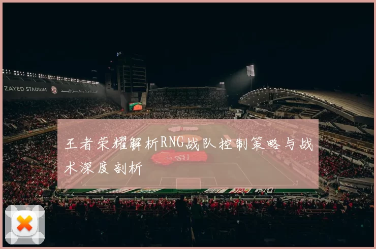 王者荣耀解析RNG战队控制策略与战术深度剖析